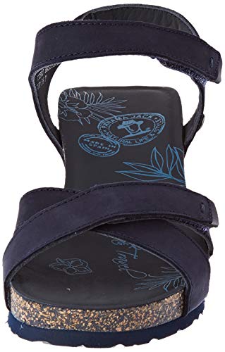 Panama Jack Vieri Basics, Sandalia con Pulsera Mujer, Azul (Marino B1), 37 EU