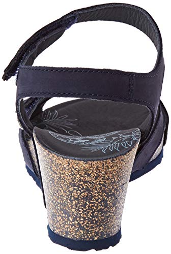 Panama Jack Vieri Basics, Sandalia con Pulsera Mujer, Azul (Marino B1), 37 EU