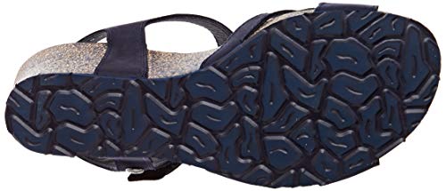 Panama Jack Vieri Basics, Sandalia con Pulsera Mujer, Azul (Marino B1), 37 EU