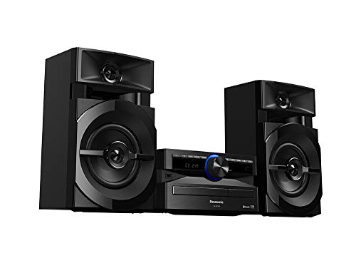 Panasonic SCUX100EK Home Audio Mini System Microcadena (Home Audio Mini System, USB, Bluetooth, Acabado Mate, Estereo, MAX JukeBox, 300 W, De 2 Vías, 13 cm, DJ, Subwoofers De 13 cm) Color Negro