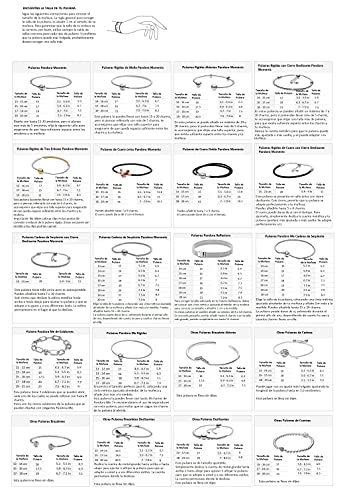 Pandora Pulsera de eslabones de serpiente con cierre de corazón con plata de ley y aleación de metal chapado en oro rosa de 14k Pandora Colección Moments, 18 cm