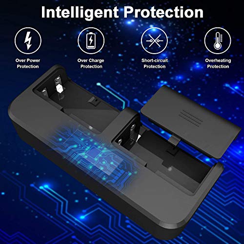 Paquete de Batería Xbox One, Batería Recargable Xbox One de 2 * 1200 mAh y Cargador con Cable de Carga Micro USB de 4 pies, Estación de Carga de alta Velocidad para Xbox One/Xbox One X/ Xbox One S