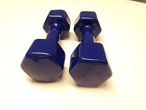 Par de Mancuernas de Vinilo - Tamaño Opcional 2x3kg - 2x4kg - 2x5kg - Aptitud/MUSCULACIÓN - Mancuernas de Vinilo (5)