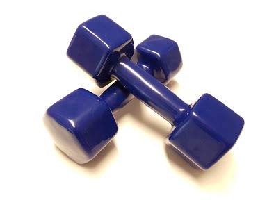 Par de Mancuernas de Vinilo - Tamaño Opcional 2x3kg - 2x4kg - 2x5kg - Aptitud/MUSCULACIÓN - Mancuernas de Vinilo (5)