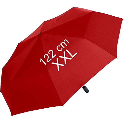 Paraguas de bolsillo XXL con cierre automático – Full Class – Gran techo de 122 cm.
