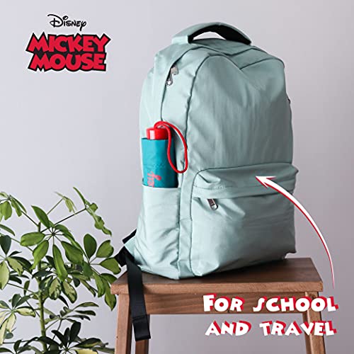 Paraguas Plegable Infantil de Mickey Mouse - BONNYCO | Paraguas Antiviento para Niños con Estructura Reforzada | Paraguas Infantiles para Bolso, Mochila o Viaje | Regalos Originales Disney para Niños