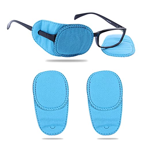 Parches Para Gafas Niños, IFUDE 3 Piezas Parches Ojos Niños, Gafas Niños Parches Parche Ojo Adulto Mejorar la Ambliopía, el Ojo Vago o el Estrabismo