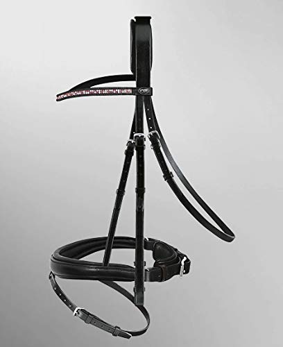 Passier Scorpius - Cabestro de equitación con botón de puño Combinado, Color Negro, Talla C