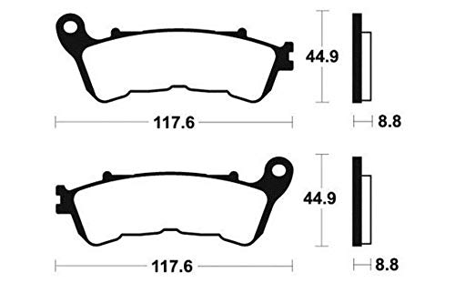 Pastillas de freno Tecnium Scooter Honda 125 Fes S-Wing 2007-2014 AV Nuevo
