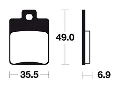 Pastillas de freno Tecnium Scooter Piaggio 125 Vespa S Ie 2009-2011 AV Nuevo