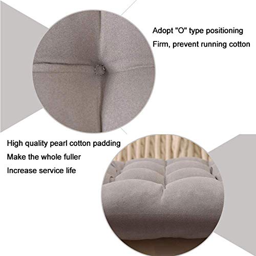 Pastillas De Silla, Cojín De Silla De Jardín, Pastillas De Silla Cojín De Mimbre Engrosado con Corbatas Cojines De Asiento Al Aire Libre para No Resbalones para Sillas De C(Size:40x40cm,Color:Verde)
