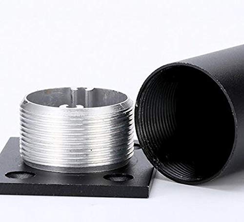 Patas para muebles Liuer 6PCS Pies de Gabinete Altura Regulable Pies con Tornillos Patas de Mesa Cocina Patas para Muebles Armario de Cocina Pies Redondo(Negro,60MM)