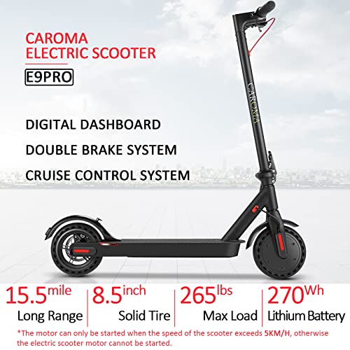 Patinete Electrico para Adulto,Conduce hasta 25km,hasta 25km/h,36V 7.5Ah Batería Electric Scooter,Plegable Aleación de Aluminio Scooters Eléctrico con Faro,Luces Traseras,Campanas y Freno de Disco