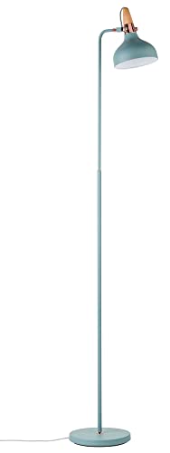 Paulmann 79654 Neordic Juna máx. 1x20 W, luminaria E14, lámpara de pie Verde Satinado/Cobre/Madera, bañador 230 V sin Fuente de luz