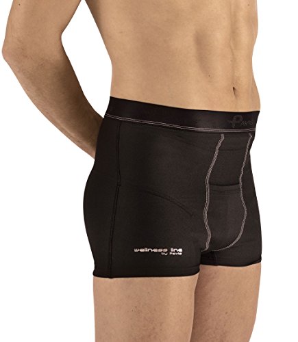 Pavis Médicamente Aprobado – Italiano Hecho Hernia Boxer Pantalones Cortos – suministrado a NHS para contención de Hernia inguinal, Hernia de Pre y Post cirugía (tamaño Mediano)