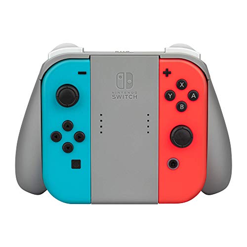 PDP Agarre de carga plus para 2 Joy, Color gris (Nintendo Switch)