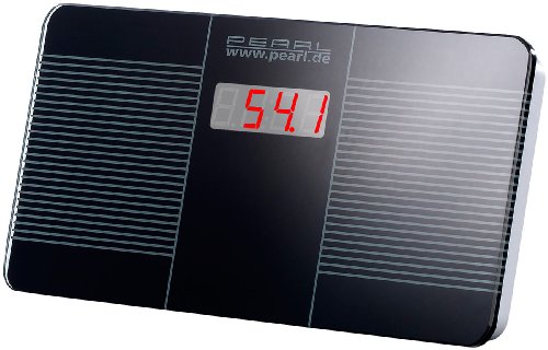PEARL Escalas de viaje: Básculas de baño digitales de viaje, ultra compacto, 446 g ligero, Pantalla LED (Pequeños Básculas)