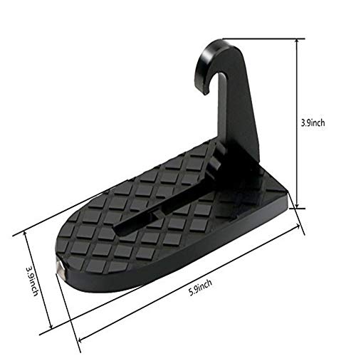Pedal Plegable para Puerta de Coche Negro