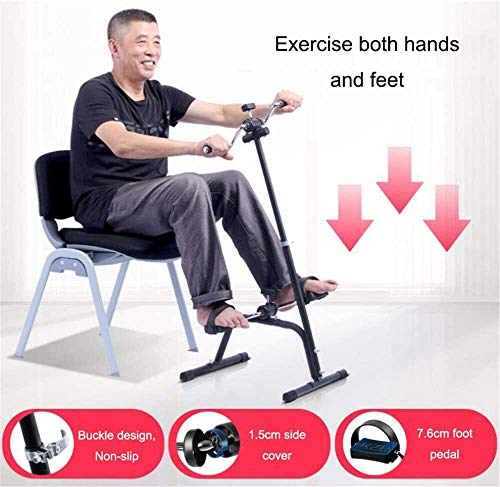 Pedal portátil Ejercitador, plegable aparatos de gimnasia for la tercera edad y de edad avanzada pedal compacto ejercitador puede utilizarse for fortalecer brazos y piernas, con eficacia aumento de la