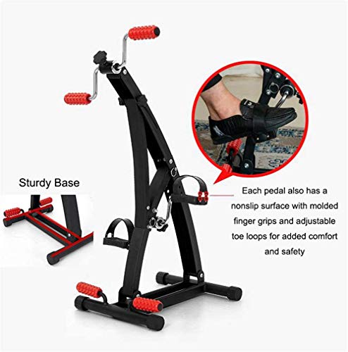 Pedalear Ejercitador - Pie Portátil, Mano, Brazo, Pierna Ejercicio De Pedaleo De La Máquina Con La Mano Y Del Pie Del Masaje De Rodillos, Aparatos De Ejercicios Gimnasia Para La Tercera Edad