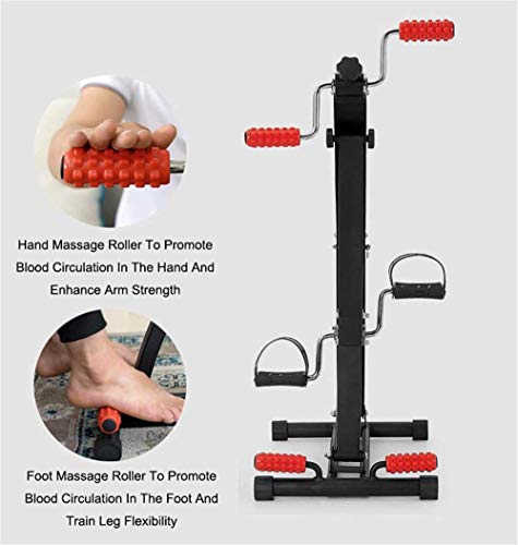 Pedalear Ejercitador - Pie Portátil, Mano, Brazo, Pierna Ejercicio De Pedaleo De La Máquina Con La Mano Y Del Pie Del Masaje De Rodillos, Aparatos De Ejercicios Gimnasia Para La Tercera Edad