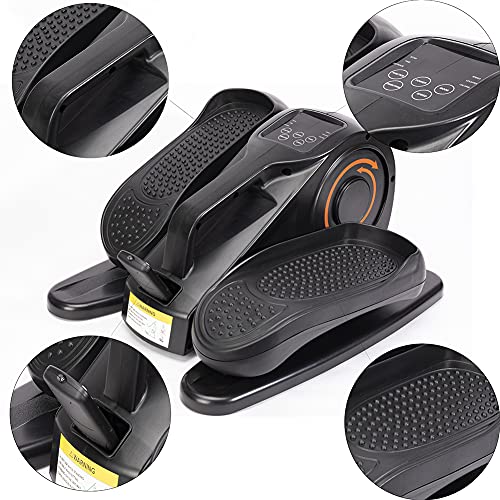 Pedalier eléctrico, Mini Elíptica, pedaleador elíptico portátil, Pantalla Led, Mando a Distancia para Realizar Gimnasia pasiva o Activa