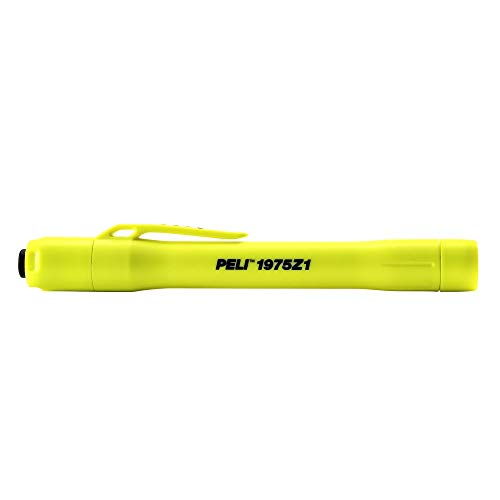 Peli Light 1975 Z1 ATEX Zone 1 - Linterna LED (94 lúmenes, protección contra bomberos, uso industrial, luz de lápiz), color amarillo