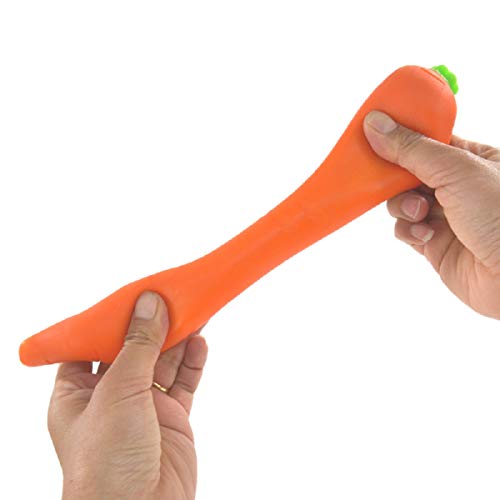Pelota antiestrés para niños (20 cm), diseño de zanahoria