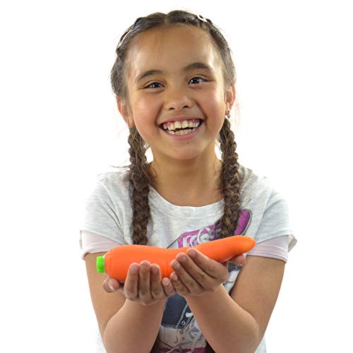 Pelota antiestrés para niños (20 cm), diseño de zanahoria