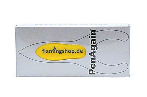 PenAgain ErgoSof Bolígrafo ergonómico en una bonita caja, blanco, amarillo, verde, rojo, negro, (personalizable), color amarillo