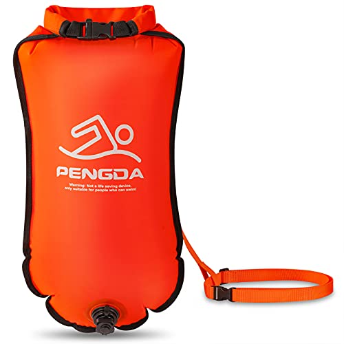 PENGDA Boya de natación 20L natación de Seguridad, natación en Aguas Abiertas y Triathlon, boya de natación para kayakistas, triatletas de Aguas Abiertas, surfistas, natación, canotaje