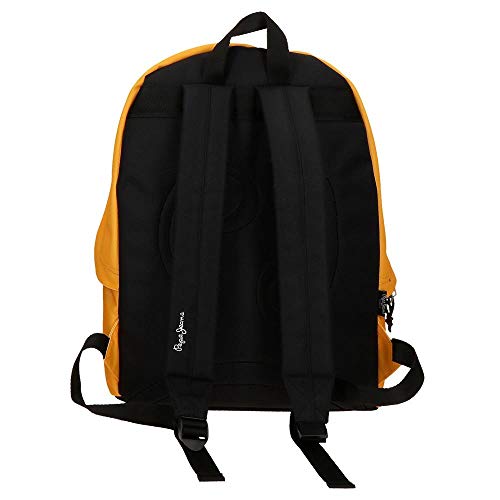 Pepe Jeans Mochila & Estuche Aris, Color Mostaza, 31x44x17.5 cm