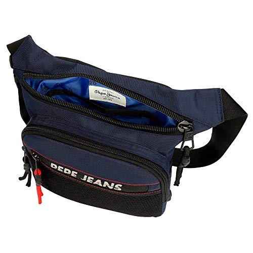 Pepe Jeans Split Riñonera Azul 31,5x24x2 cms Poliéster