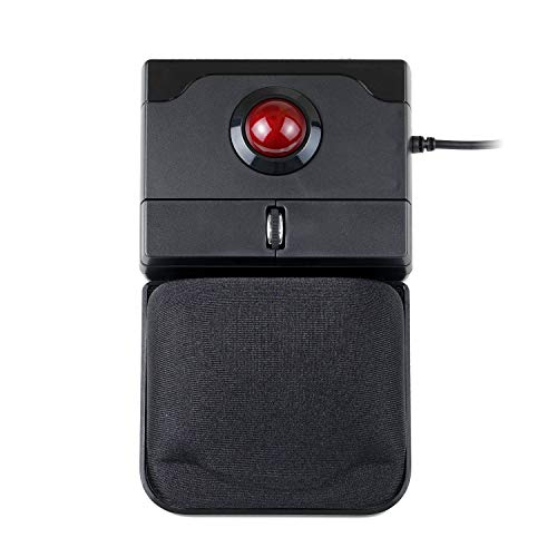 Perixx PERIPRO-506 - Ratón con USB Trackball (ratón – 100 x 80 x 42 mm – 25 mm – Trackball Brillante – reposa Palmas de Gel extraíble – Rueda de Desplazamiento