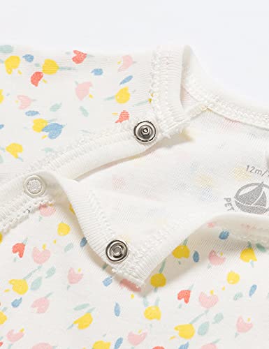 Petit Bateau A00aa01 Camisón, Blanco, 3 Mes para Bebés