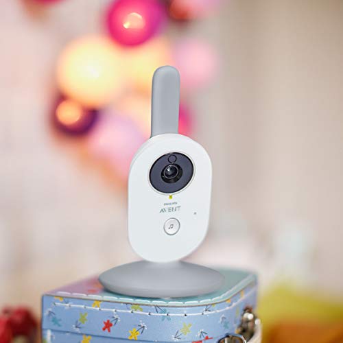 Philips Avent Vigilabebés Con Cámara Scd833/01 - Vigilabebés Con Vídeo Digital Con Privacidad Y Seguridad (a-fhss), Pantalla A Color De 2,7", Nanas Relajantes E Intercomunicador, color Blanco