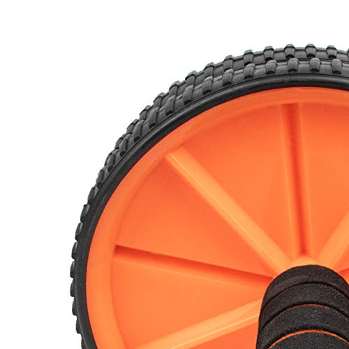 Phoenix Fitness Ab Roller - Abdominales Para Ejercicios De Fitness Para El Hogar y El Gimnasio - Mangos De Espuma Para Entrenamiento De Abdominales