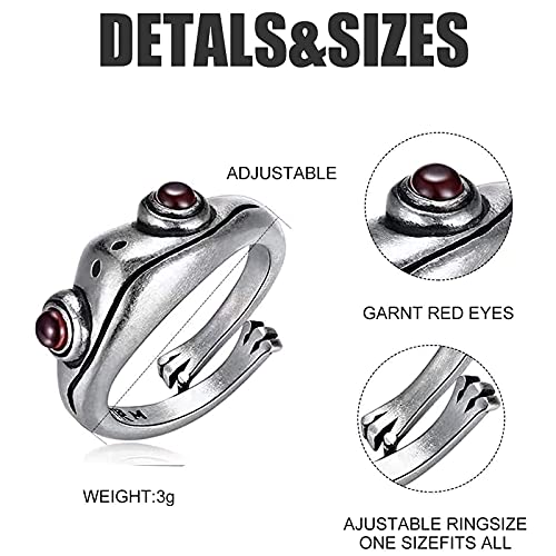 PhoenixDN 12 Piezas Anillos Punk Vintage, De Anillos Punk Vintage para Hombres, Anillos Punk Vintage Góticos, Open Fingerring Plateado GóTico Apilable, Conjunto De Joyas