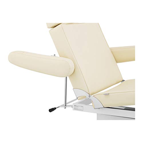 physa Sillón De Pedicura Camilla De Estética PHYSA FLORENCE BEIGE (Hasta 200 kg, Altura: 51-68 cm, Mecanismo de elevación hidráulico, Beige)