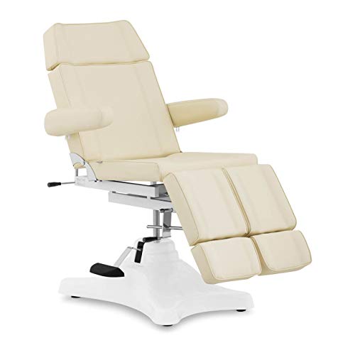 physa Sillón De Pedicura Camilla De Estética PHYSA FLORENCE BEIGE (Hasta 200 kg, Altura: 51-68 cm, Mecanismo de elevación hidráulico, Beige)