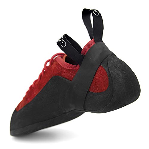 Pies de Gato Kokoro con Suela Vibram. Zapatillas para Escalada Deportiva (Rojo, 43)