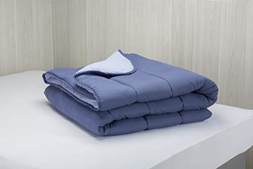 Pikolin Home - Edredón nórdico bicolor de fibra hueca siliconada Ecolofil con tacto suave semejante al plumón para otoño/invierno 300gr