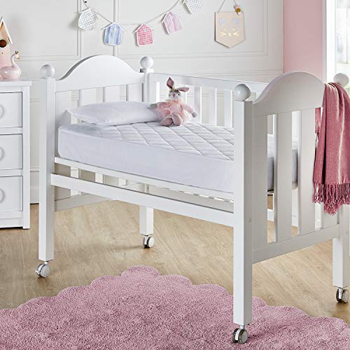 Pikolin Home - Protector de colchón acolchado de cuna antiácaros, membrana impermeable SmartSeal para colchones de hasta 32 cm de altura