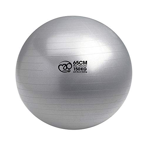 Pilates-Mad FBALL100 Yoga Ejercicio Swiss Fitness Ball, Unisex Adulto, Plata, 65cm