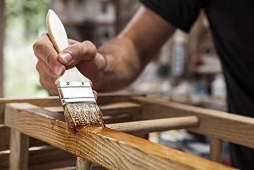 Pintura Barniz para Madera, Pintura Barniz de Rápido Secado para Superfícies Interiores (Madera Wengue, 375 ML)