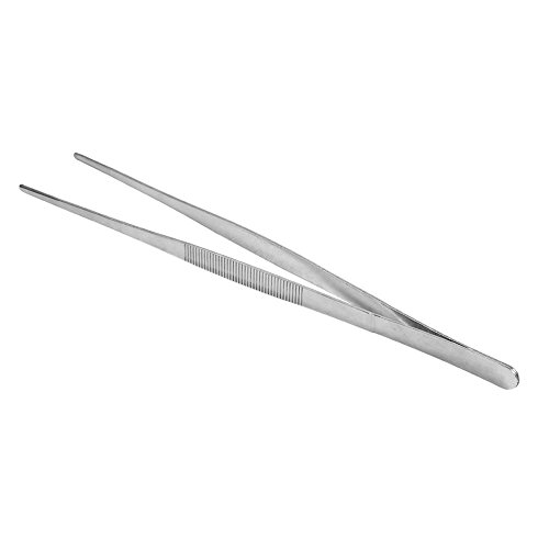 Pinzas Depilar Largas Pinzas Rectas Enfermeria Pinzas de Precision Manualidades Pinzas de Cocina de Acero Inoxidable Médicas Caseras Rectas Herramienta de Cocina de Jardín 30cm Pinzas de Cocción