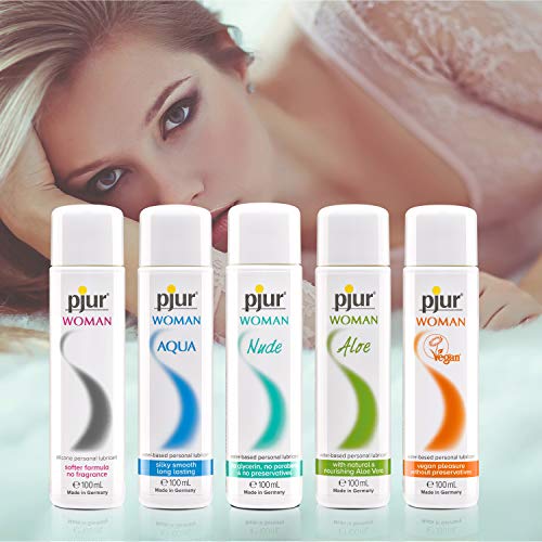 pjur WOMAN - Lubricante de silicona para mujeres - para sexo estimulante y placer duradero - ideal para piel sensible (30ml)