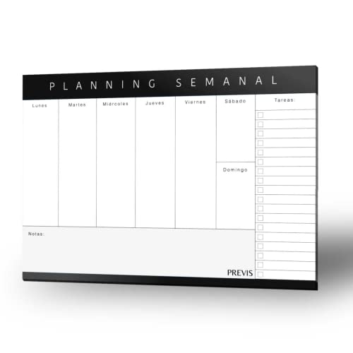 Planificador Semanal A4 Con Diseño Minimalista y Productivo. Organizador Semanal A4. Planning Escritorio. Planner Organización.…