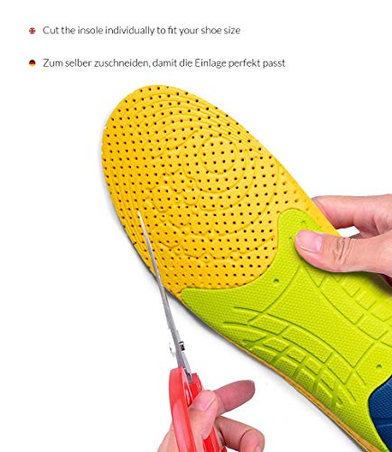 Plantillas Club4Brands Comfort | Plantillas ortopédicas para hombres y mujeres | para aliviar el dolor de los pies planos y la fascitis plantar | 40 - 46 EUR / 6.5 - 11 UK