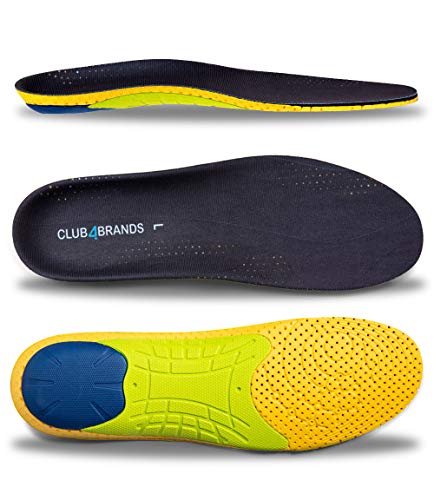 Plantillas Club4Brands Comfort | Plantillas ortopédicas para hombres y mujeres | para aliviar el dolor de los pies planos y la fascitis plantar | 40 - 46 EUR / 6.5 - 11 UK